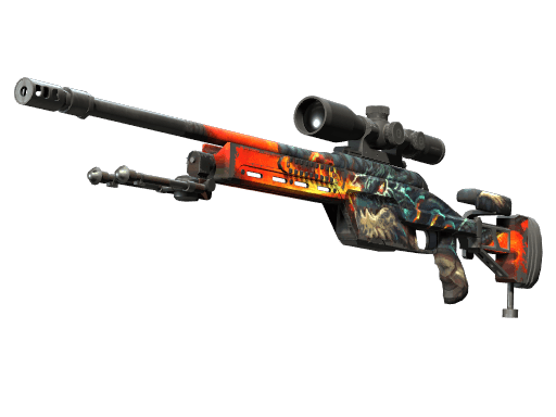 SSG 08 | Dragonfire (Well-Worn)