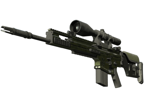 StatTrak™ SCAR-20 | Green Marine (Battle-Scarred)