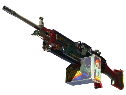 StatTrak™ M249 | Nebula Crusader (Well-Worn)