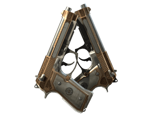 StatTrak™ Dual Berettas | Cartel (Well-Worn)
