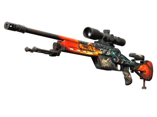 StatTrak™ SSG 08 | Dragonfire (Minimal Wear)