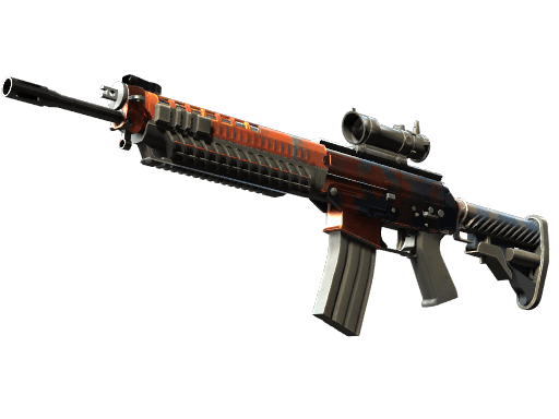 StatTrak™ SG 553 | Danger Close (Minimal Wear)