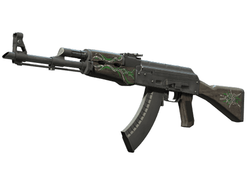 AK-47 | Emerald Pinstripe (Well-Worn)