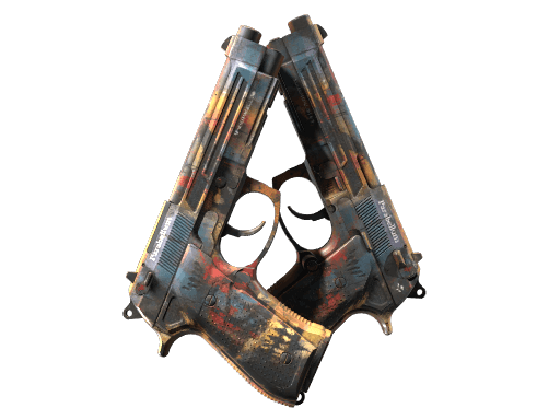 StatTrak™ Dual Berettas | Hideout (Minimal Wear)