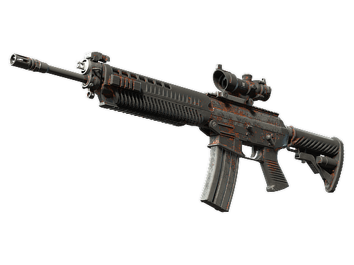 SG 553 | Basket Halftone (Battle-Scarred)