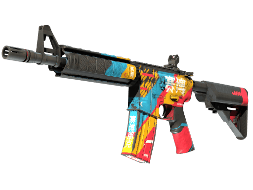 M4A4 | Cyber Security (Well-Worn)