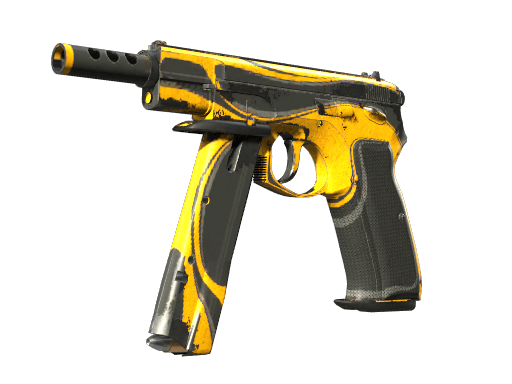 CZ75-Auto | Yellow Jacket (Battle-Scarred)