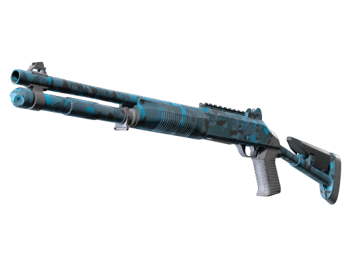 Souvenir XM1014 | VariCamo Blue (Minimal Wear)