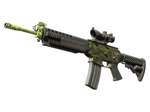 SG 553 | Lush Ruins (Well-Worn)