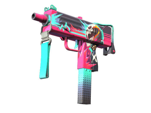 MAC-10 | Neon Rider (Well-Worn)