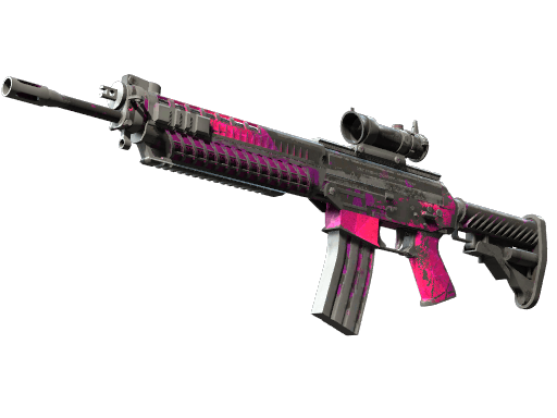 StatTrak™ SG 553 | Pulse (Battle-Scarred)
