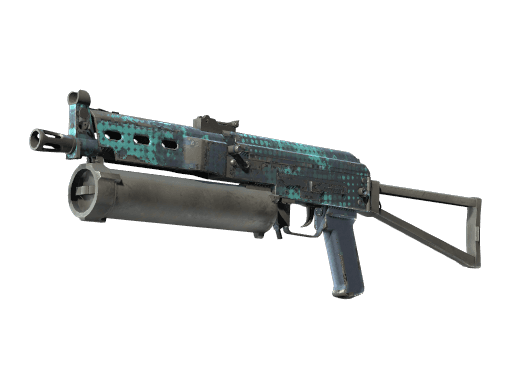 StatTrak™ PP-Bizon | Cobalt Halftone (Well-Worn)