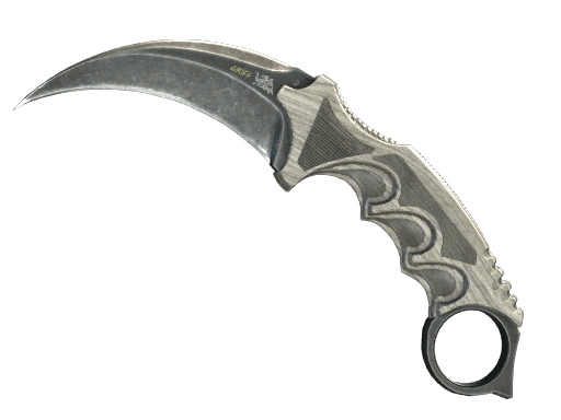 ★ StatTrak™ Karambit | Black Laminate (Well-Worn)