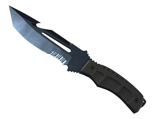 ★ StatTrak™ Survival Knife | Blue Steel (Minimal Wear)