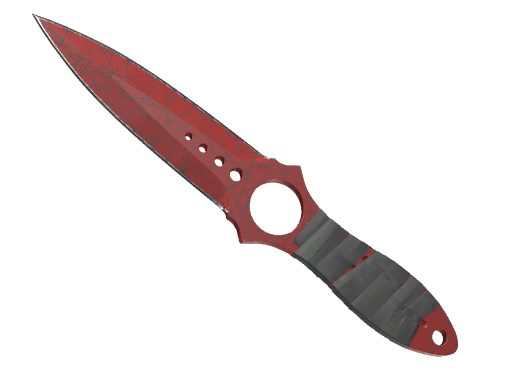 ★ StatTrak™ Skeleton Knife | Crimson Web (Well-Worn)