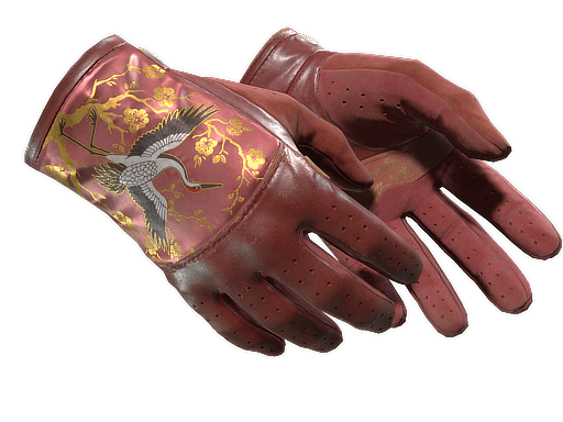 ★ Driver Gloves | Brocade Crane (Well-Worn)